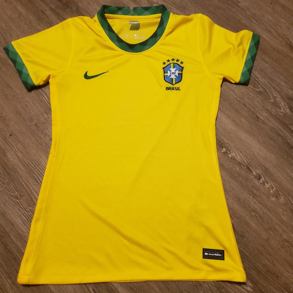 Nike CBF Brasil Football Club Jersey Kids Large Soccer